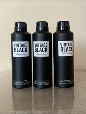 Set of 3 Kenneth Cole Vintage Black All Over Body Spray 6 oz