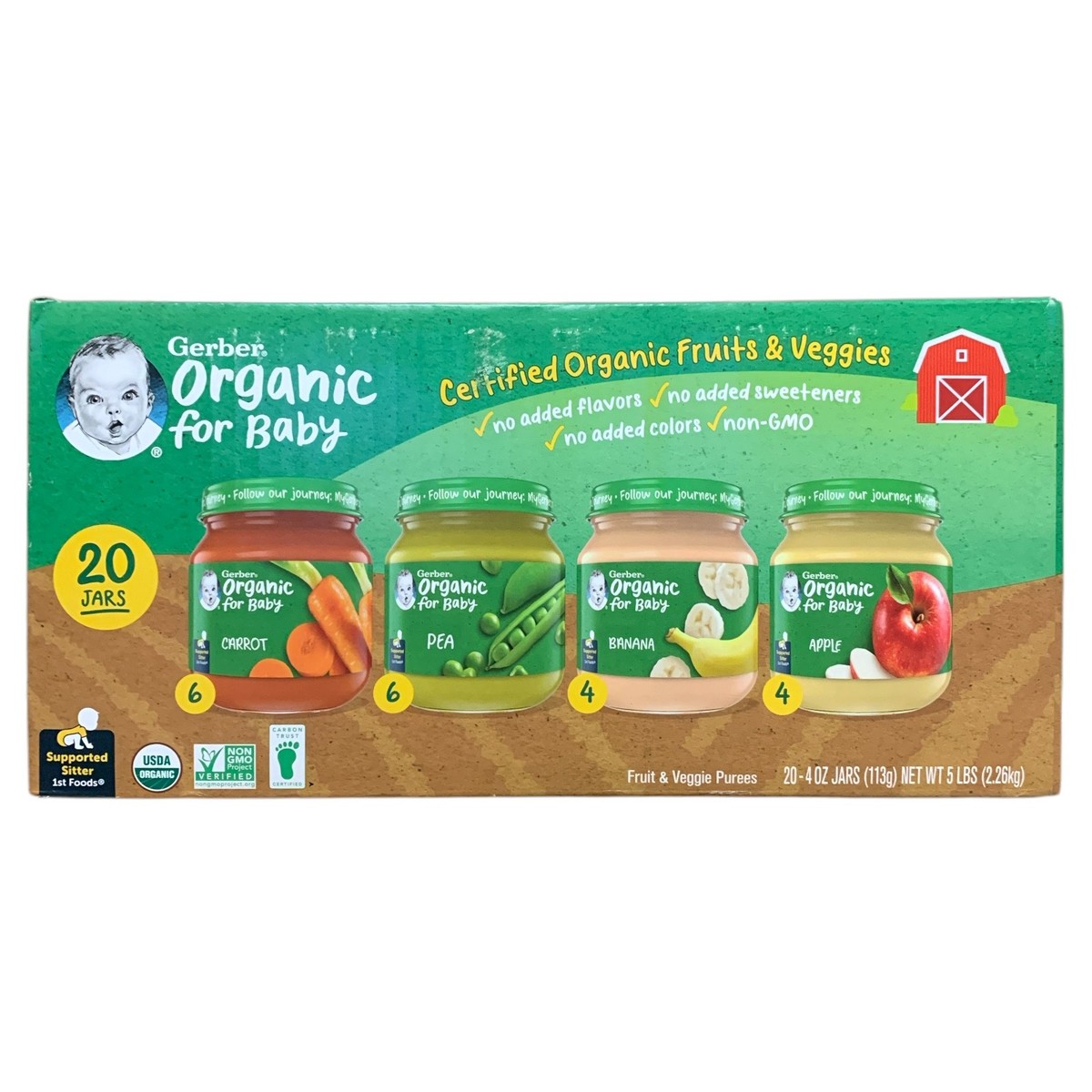 Gerber Organic Gerber Baby Food Flavors Gerber Organic Apple Baby