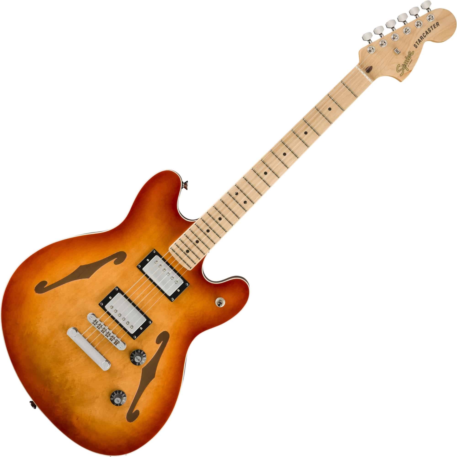 Серия Squier Affinity Starcaster Deluxe Sienna Sunburst Halbakustik E-Gitarre 72190₽