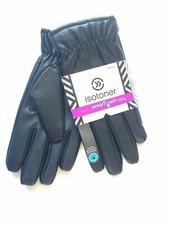 New ISOTONER Men Leather Gloves, Therma Lined...