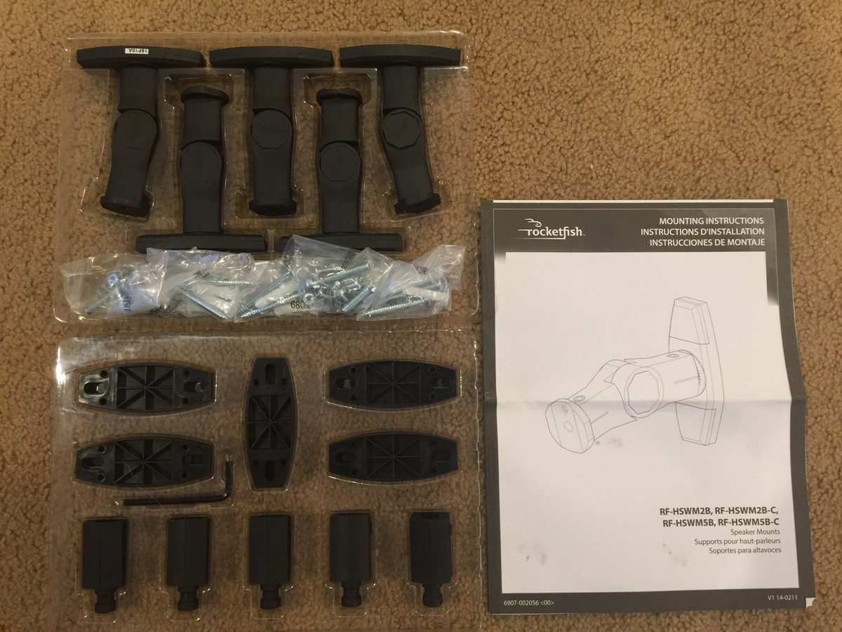 Surround Rocketfish 5pk Speaker Mount ROCKETFISH 5pk SPEAKER