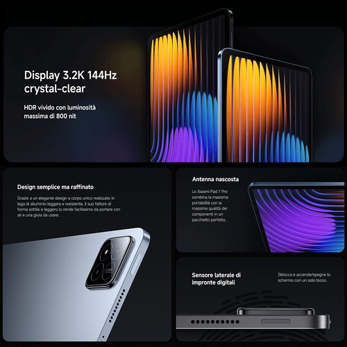 Xiaomi Pad 7 Pro Tablet 8GB+256GB 11,2'' LCD Display 8850mAh Snapdragon 8s Gen 3 - Zdjęcie 7 z 27