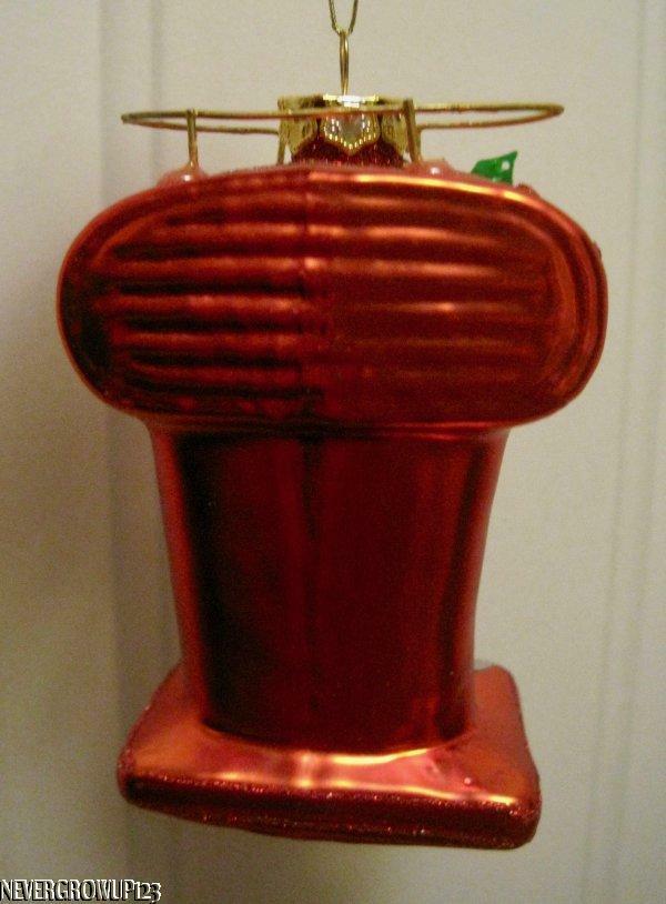 BLOWN GLASS ESPRESSO MACHINE~CAPPUCCINO~COFFEE MAKER ORNAMENT~NWT