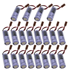 20x BR-AG 3V 1800mAh PLC CNC Battery Non-rechargeable Battery with Brown Plug US