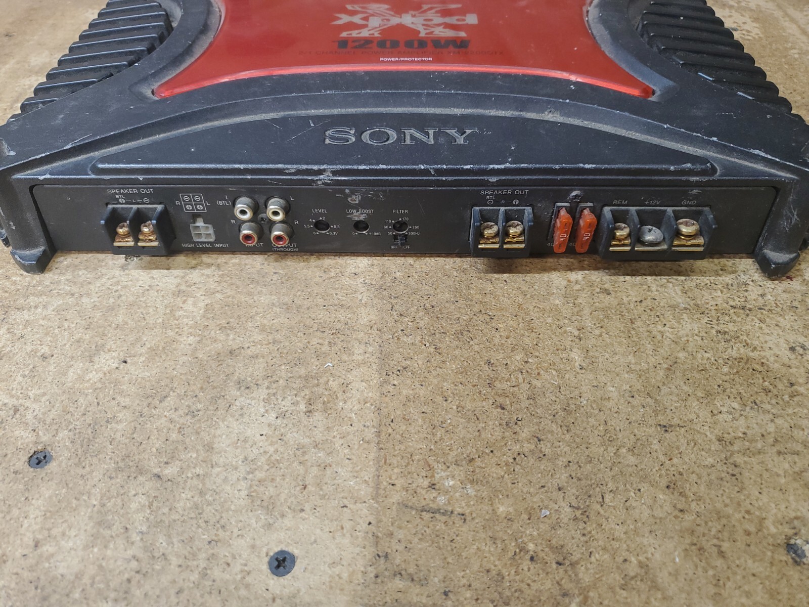 SONY XPLOD 2 Channel Car Stereo Amplifier 1200W XM2200GTX eBay