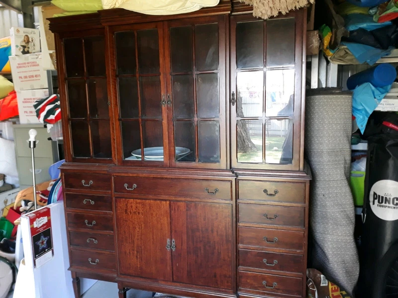 1960s 70s Antique Looking China Cabinet Furniture For Sale Other