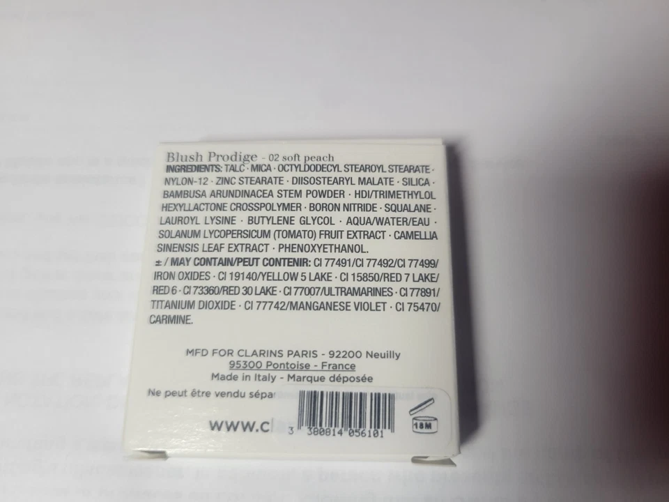 PACK de 2 Clarins Rubor Prodige Iluminador Color de mejillas #02 Suave Melocotón Nuevo en caja 0,1 OZ Foto 3 de 4