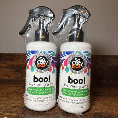 2x SO COZY KIDS BOO! LEAVE-IN SPRAY 8 FL OZ EACH LICE SCARING SPARY