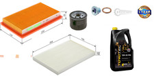 FOR NISSAN QASHQAI 1.5 J10 MK1 2007-2011 SERVICE KIT WITH SUMP PLUG ,5LTR OIL   