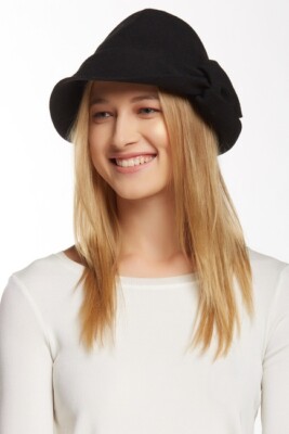 Betmar Hats Dori Wool Black Women's Hat $70