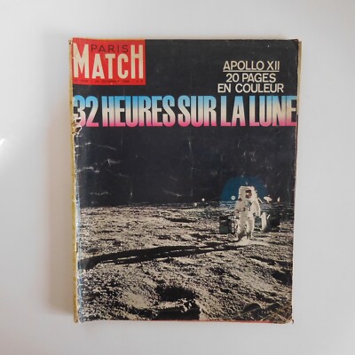 Paris Spiel Nr. 1076 1969 APPOLO XII 32 Stunden auf dem Mond Astronomie N7260