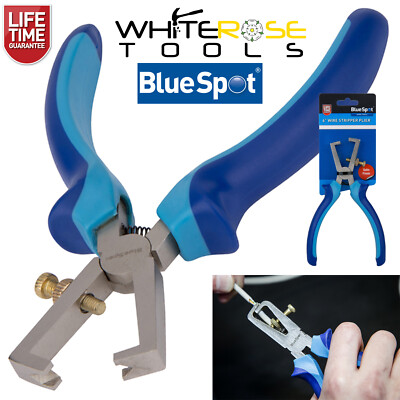 BlueSpot Abisolierzange Elektrokabel Abisolierer verstellbar 150 mm 6 Zoll