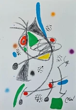 Joan Miro Maravillas acrosticas 4 MOUSE signed Lim. Edition 1500 LITHOGRAPH 1975