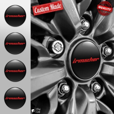 Irmscher Decals | 4pcs Set Wheel Cap Stickers | Custom Made Rim Emblems