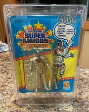 Vintage 1989 Kenner Super Powers Pacipa Cyborg-Rare w/ Protective Plastic Case