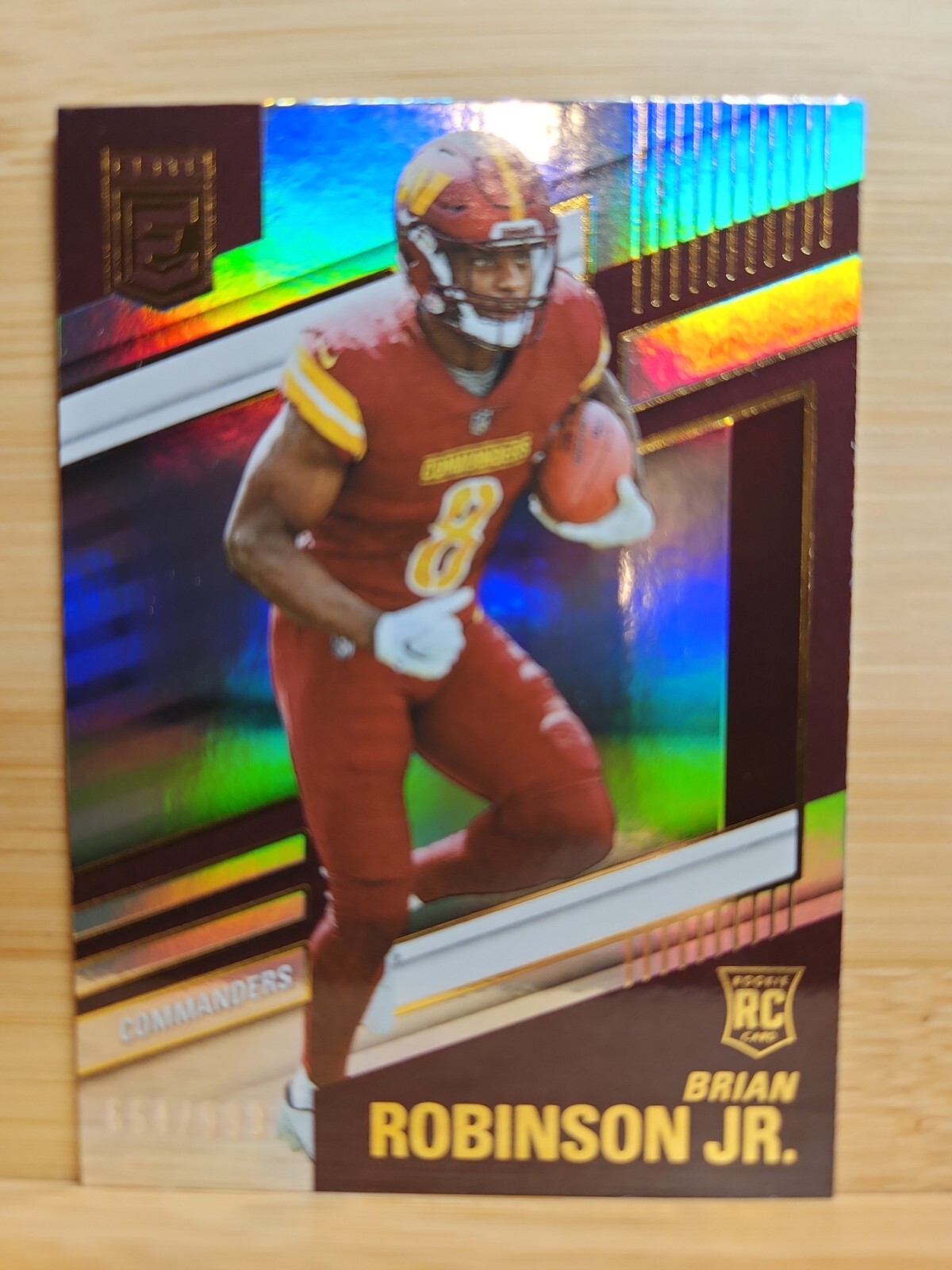 2022 Donruss Elite Brian Robinson Jr. Silver #/999