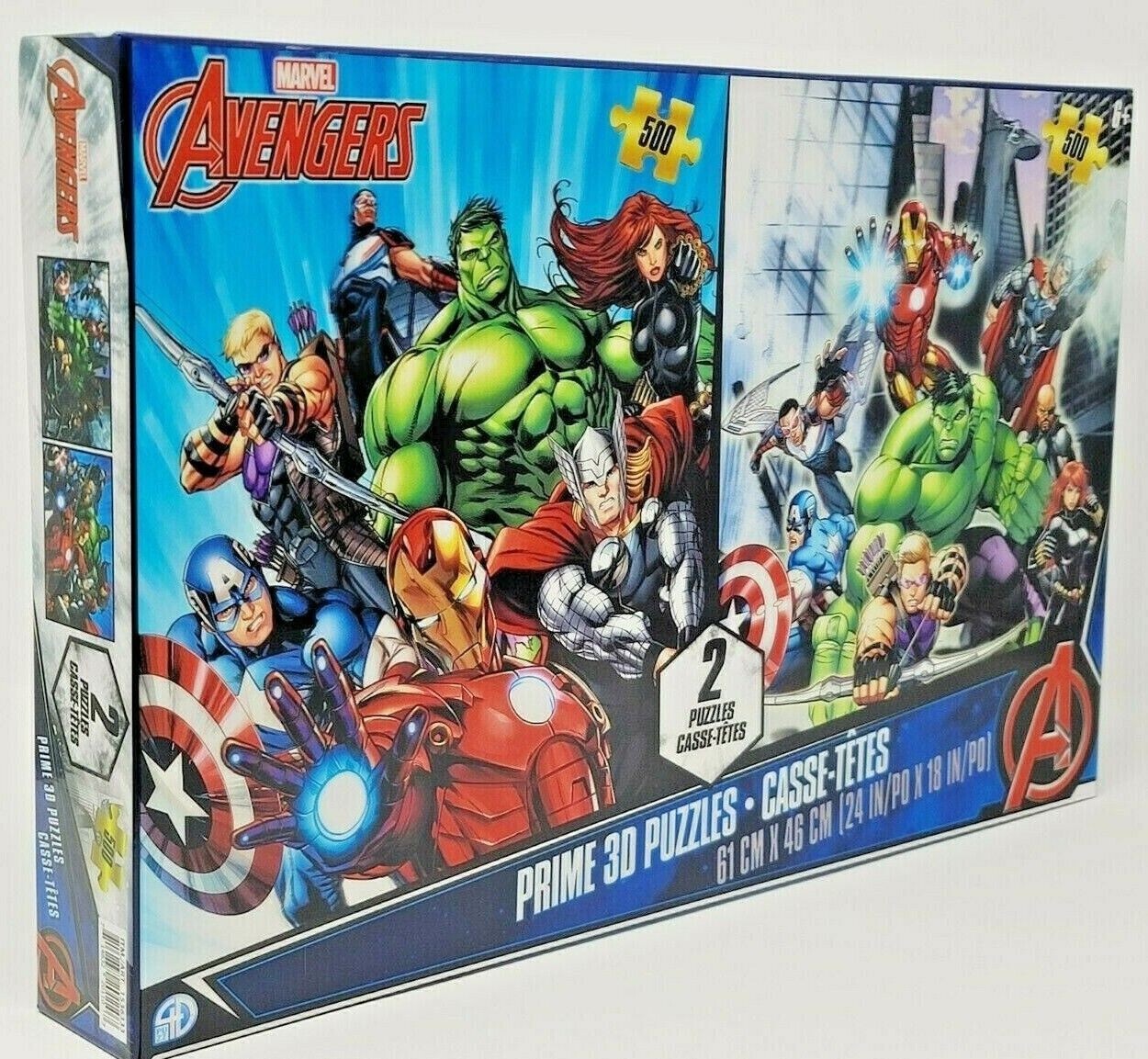 2 Marvel Avengers Prime 3D Puzzles 500 Pieces Each 61x46cm 153633 | eBay