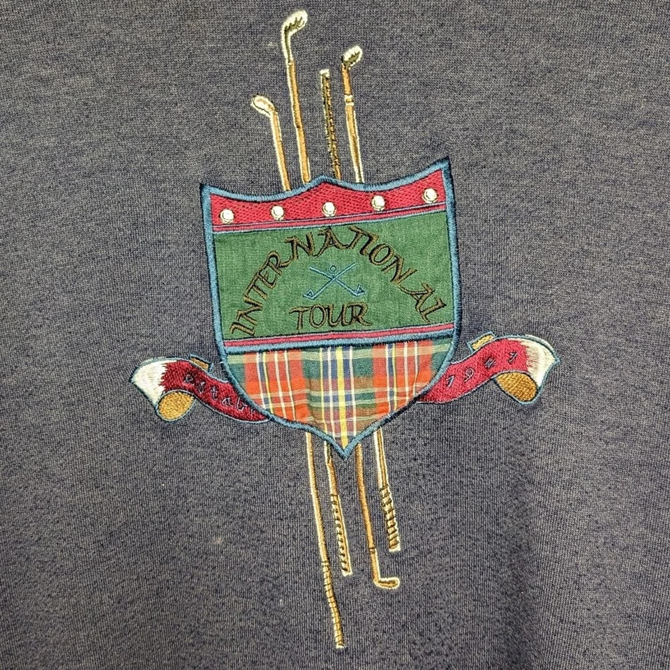 Vintage Trader Bay International Tour Golf Crewneck Sweater Mens XL - Image 2 of 3