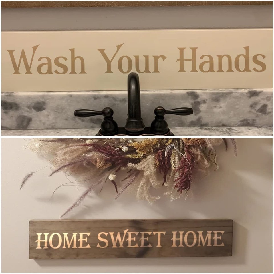 5 Inch Alphabet Letter Stencils for Painting 70 Pack Letter and