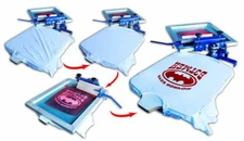 1Color Screen Printing Machine Press Printer with Rotary Screen Holder Shirt DIY