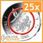 25 x 5 Euro Coin TROPICAL ZONE Roll Germany 2017 Climates of the Earth -G-