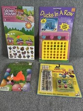 Easter Basket Toys Egg Vtg Decorating Kit Bundle of 4 Sealed Ducks In A Row