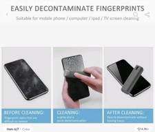 2 In 1 Phone Screen Cleaner Spray Bottle  Microfiber Cleaning Cloth Cleaner Set