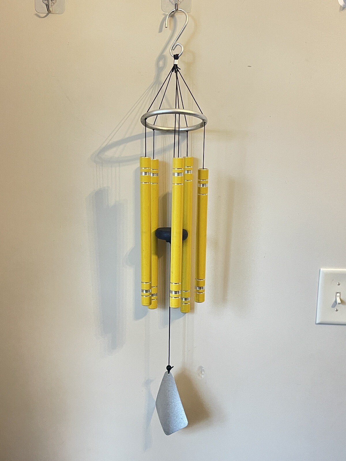 Marigold 36" Five Bell Hand Tuned Wind Chimes Yellow eBay