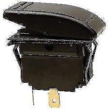 Seachoice Non Illuminated Mom/Off SPST Rocker Switch 2 Terminal Black 10881