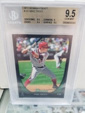 MIKE TROUT 2011 Bowman Draft Paper 101 RC Rookie BGS 9.5 GEM MINT 