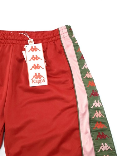 PANTALONES DE PISTA KAPPA GRANDES 222 BANDA DASO 31141UW-A12 ROJO/ROSA/VERDE NUEVOS CON ETIQUETAS - Imagen 5 de 12