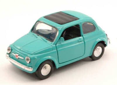 NEW RAY 1/32 FIAT 500F 1965 CELESTE MODELLBAU STATISCHES MODELL DIECAST