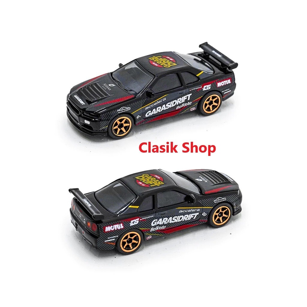 MAJORETTE NISSAN SKYLINE GTR (R34) GARASI DRIFT Ziko Harnadi