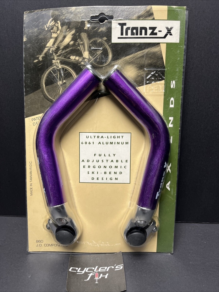 Nos Trans X Adjustable Alloy Bar Ends Anodized Purple Mtb Atb Fit