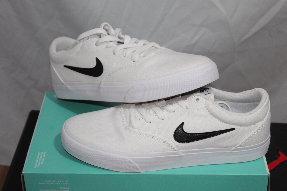 Nike SB Charge CNVS Black/White Brand New! (Size 9.5m) summer Deal! | eBay