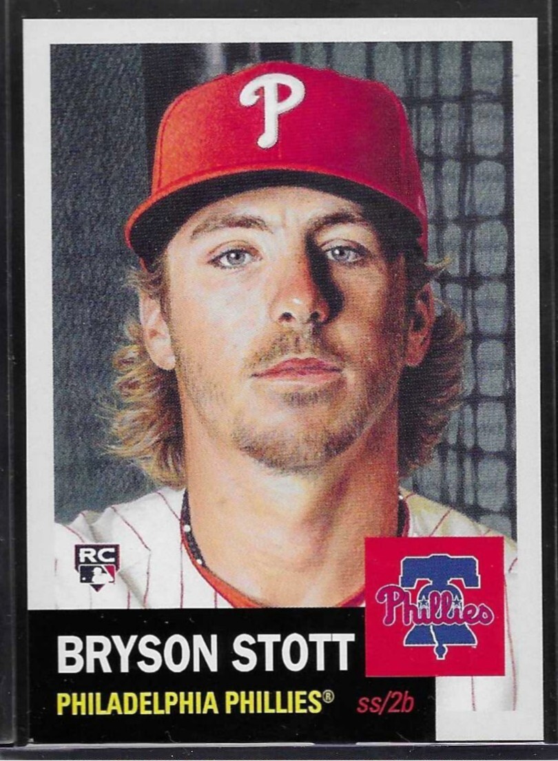 2022 TOPPS LIVING SET # 561 BRYSON STOTT Rookie Philadelphia Phillies 2,027 PR