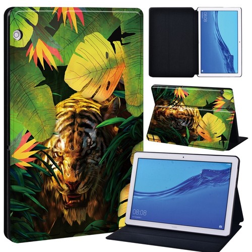 Printed Leather Stand Cover Case For Huawei MediaPad T5 10.1"/T3 /M5 Lite New - Afbeelding 25 van 28