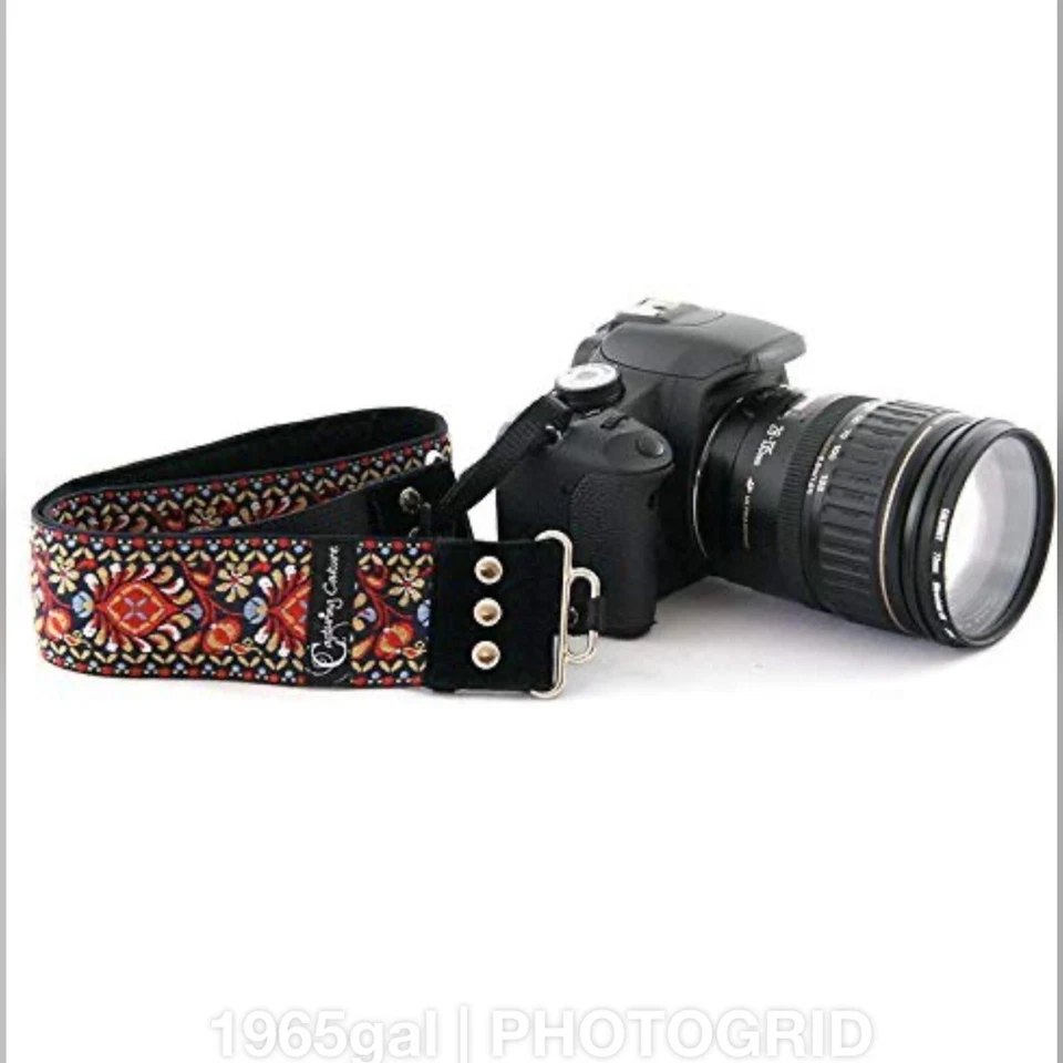 New Capturing Couture Harmony 2" Camera Strap Red Velvet - Image 2 of 4