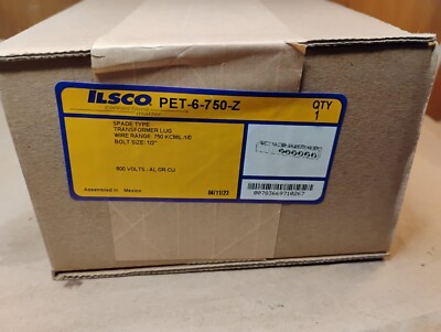ILSCO PET-6-750-Z Aluminum 6 Conductor Connector 1/0 AWG to 750 KCMIL - SEALED