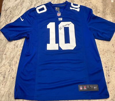Eli Manning Autographed Authentic Home Jersey