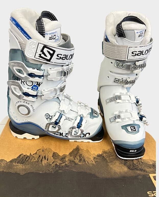 $600 Salomon X Pro 90 W Ski Boots NIB Sz Womens Alpine White Sea Translucent | eBay