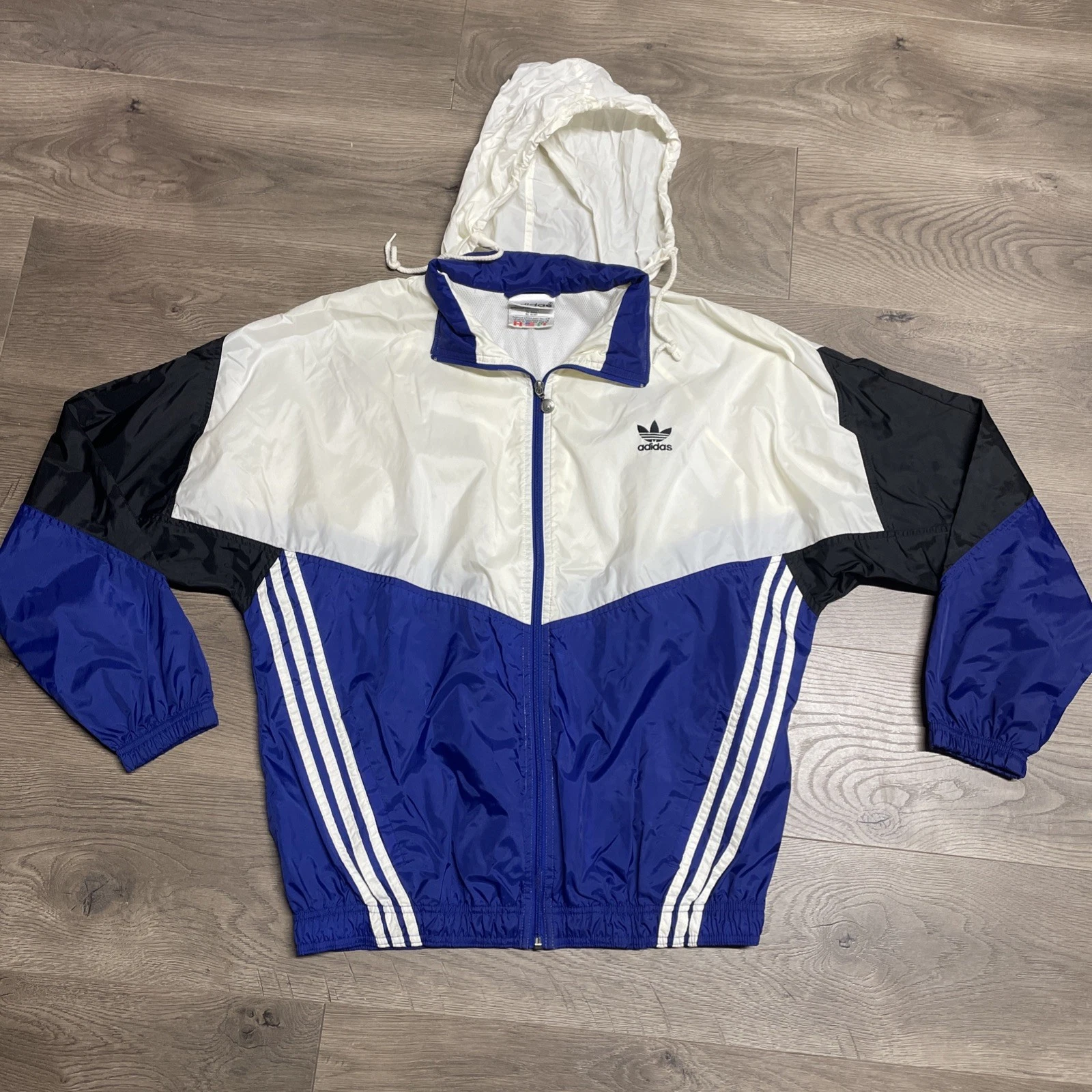 VTG Adidas Georgia State University Colorblock Windbreaker Jacket Mens M image 1