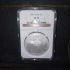 2007  1 oz American Silver Eagle NGC MS70 Ultra Cameo