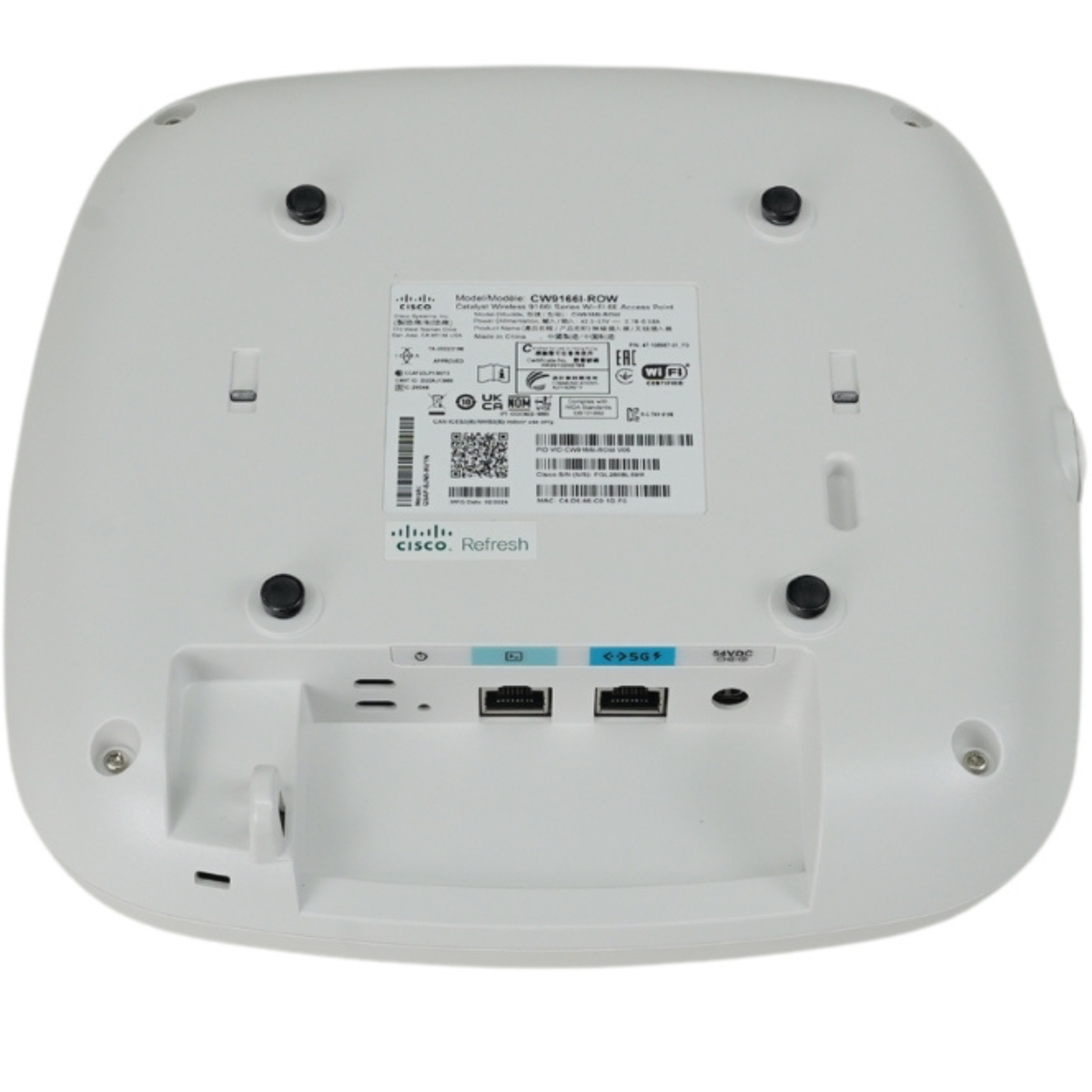 中古 CISCO Wi-Fi 6 Access Points Cisco Catalyst CW9166I-ROW Wireless 6 GHz Wi-Fi 6E Access Point