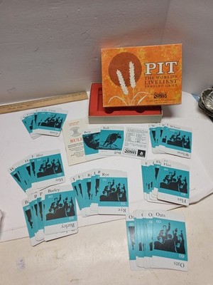Vtg Pit Trading Card Game 1964 Parker Brothers Complete Cards Instructions Box