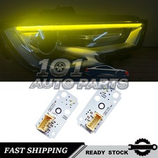 Yellow Angel Eye DRL LED Boards For AUDI A3 S3 RS3 2017-2020 Xenon Headlight