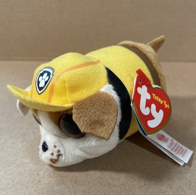 Ty Beanie Boos Teeny Tys 4'' Paw Patrol Rubble  Plush Stuffed Animal Toy Tags