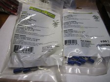 16-14 AWG 0.283" 6 Stud Vinyl Insulated Butted Seam Fork Terminal QTY 200
