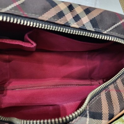 Authentic Burberry London Blue Label Label Nova Check Crossbody