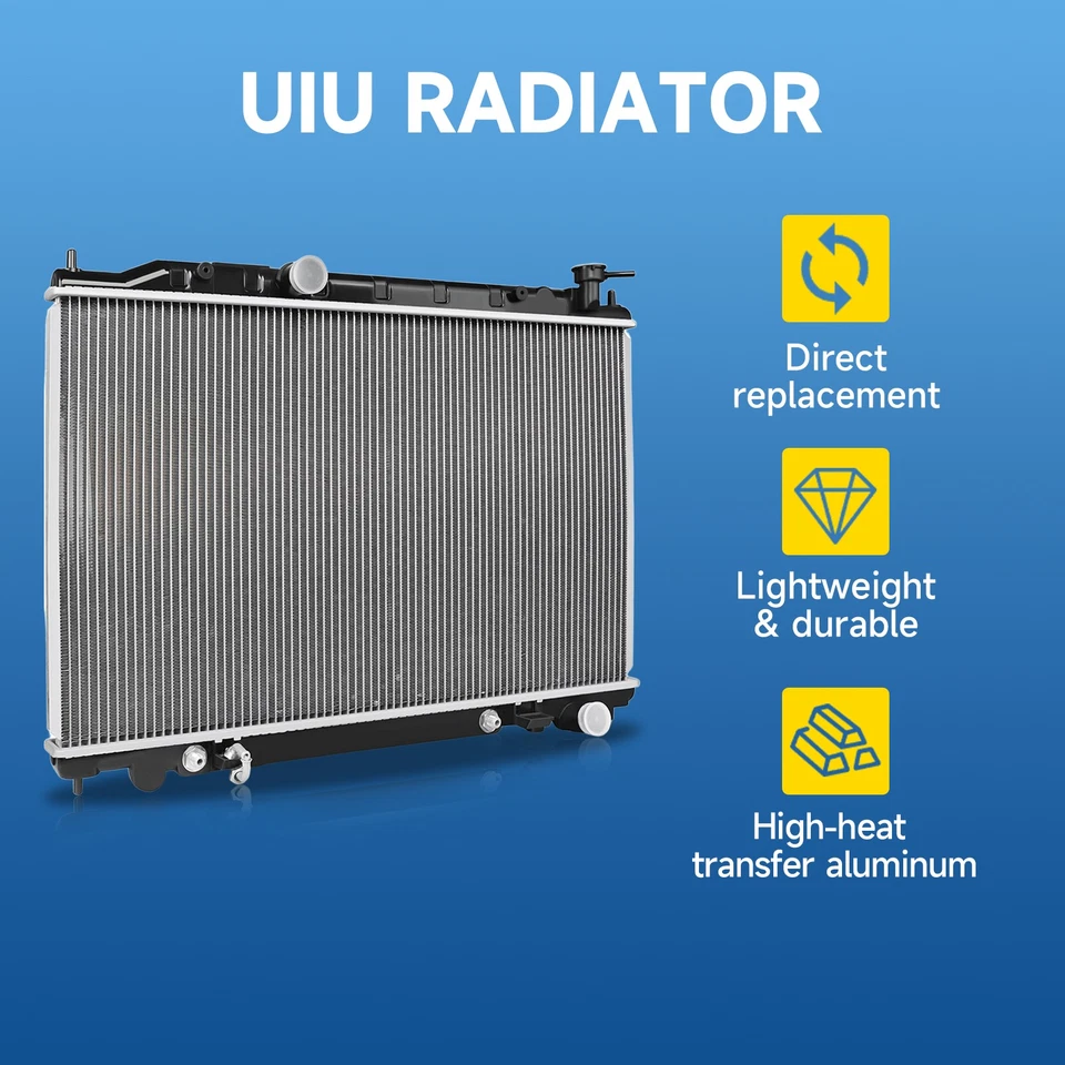 UIU 1458 Aluminum Radiator OE Style for Ford Taurus 1993 1994 1995 3.2 V6 SHO Foto 4 de 4